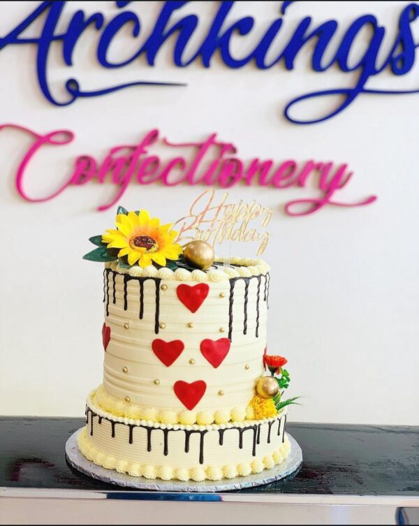Heart Touching Chocolate Dripping Cake
