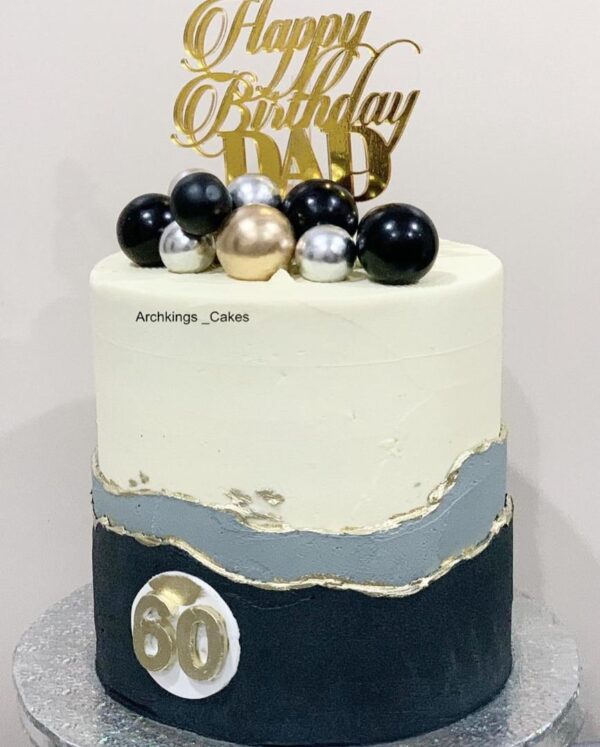 Royal Double Pattern Themed Cake