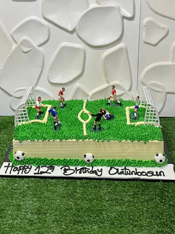 Soccer Field Cake