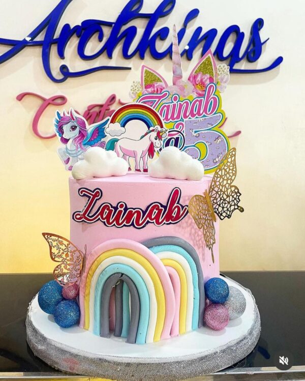 Unicorn Themed Cake